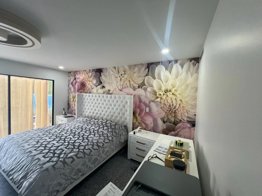 Wallpaper installation project in Chula Vista, CA