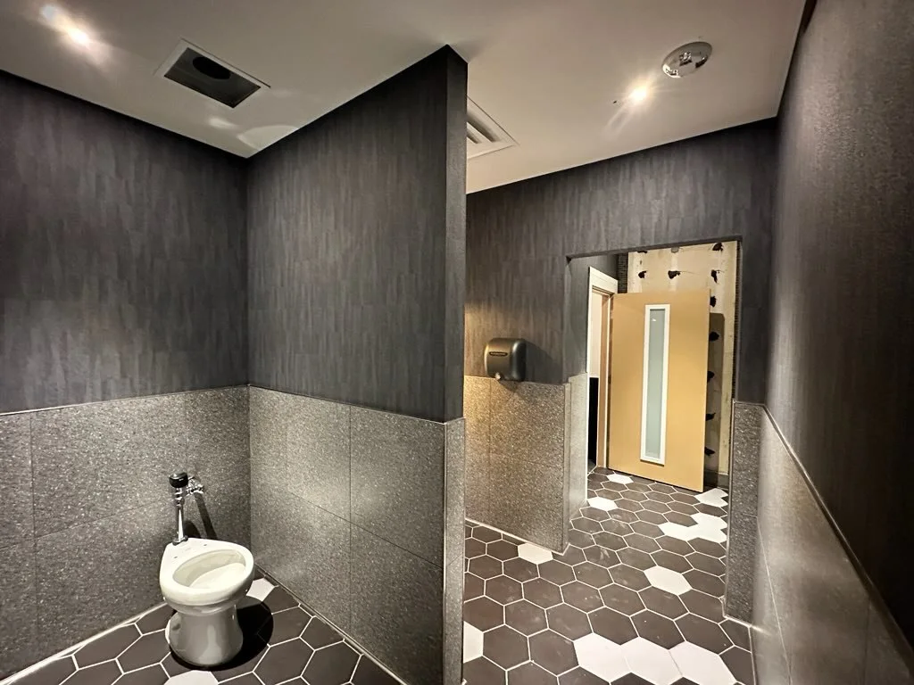 Commercial wallpaper installation in office in Gaslamp Quarter, San Diego