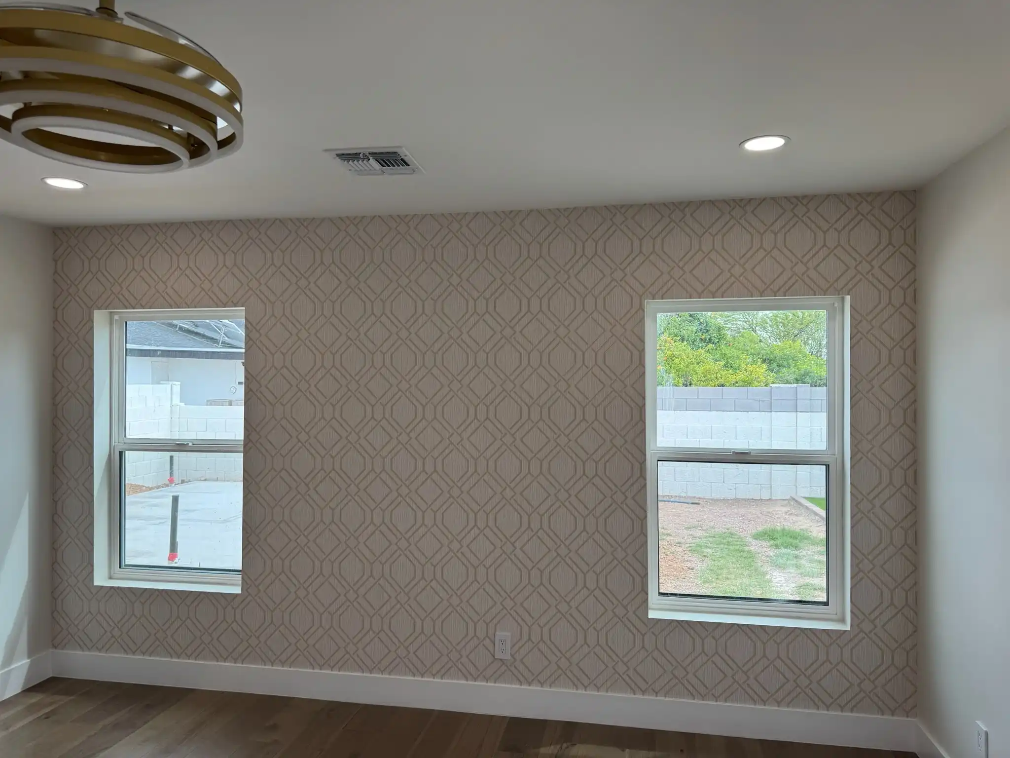 Historic home wallpaper restoration in Little Italy, San Diego
