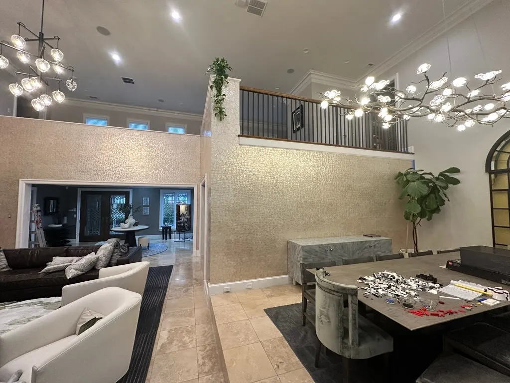 Wallpaper installation project in Oceanside, CA